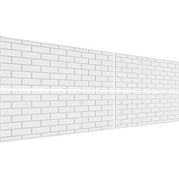 Ekena Millwork - WPKPSBK - Subway Brick PVC Fretwork Wainscot Wall Panel