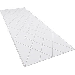 Ekena Millwork - WPKPDMA - Diamond Argyle PVC Fretwork Wainscot Wall Panel