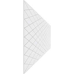 Ekena Millwork - WPKPLDM - Linked Diamond PVC Fretwork Wainscot Wall Panel