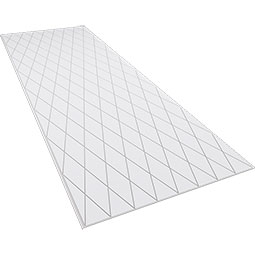 Ekena Millwork - WPKPLDM - Linked Diamond PVC Fretwork Wainscot Wall Panel