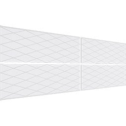 Ekena Millwork - WPKPLDM - Linked Diamond PVC Fretwork Wainscot Wall Panel