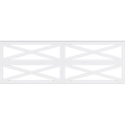 Ekena Millwork - WPKPFHF - Farmhouse Fence PVC Fretwork Wainscot Wall Panel
