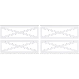 Ekena Millwork - WPKPFHF - Farmhouse Fence PVC Fretwork Wainscot Wall Panel