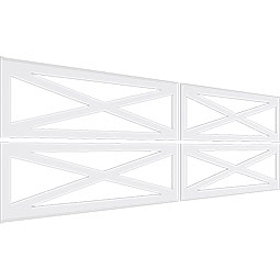 Ekena Millwork - WPKPFHF - Farmhouse Fence PVC Fretwork Wainscot Wall Panel
