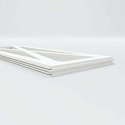 Ekena Millwork - WPKPFHF - Farmhouse Fence PVC Fretwork Wainscot Wall Panel