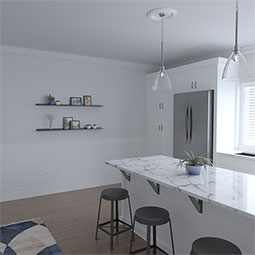 Ekena Millwork - WPKPNUV - Nuevo PVC Fretwork Wainscot Wall Panel