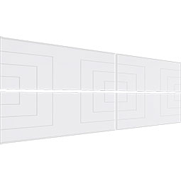 Ekena Millwork - WPKPMCM - Mid Century Modern PVC Fretwork Wainscot Wall Panel