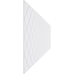 Ekena Millwork - WPKPCBD - Checkerboard PVC Fretwork Wainscot Wall Panel