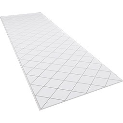 Ekena Millwork - WPKPCBD - Checkerboard PVC Fretwork Wainscot Wall Panel