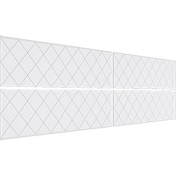 Ekena Millwork - WPKPCBD - Checkerboard PVC Fretwork Wainscot Wall Panel
