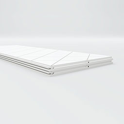 Ekena Millwork - WPKPCBD - Checkerboard PVC Fretwork Wainscot Wall Panel