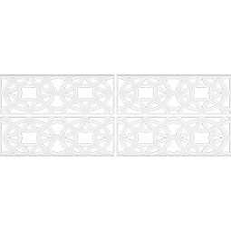 Ekena Millwork - WPKPBNE - Brownsville PVC Fretwork Wainscot Wall Panel