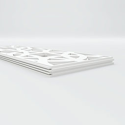 Ekena Millwork - WPKPBNE - Brownsville PVC Fretwork Wainscot Wall Panel