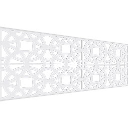 Ekena Millwork - WPKPBNE - Brownsville PVC Fretwork Wainscot Wall Panel