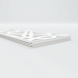 Ekena Millwork - WPKPBYT - Baytown PVC Fretwork Wainscot Wall Panel