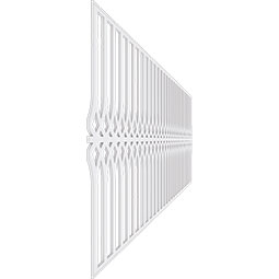 Ekena Millwork - WPKPCRP - Cedar Park PVC Fretwork Wainscot Wall Panel