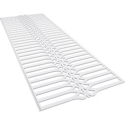 Ekena Millwork - WPKPCRP - Cedar Park PVC Fretwork Wainscot Wall Panel