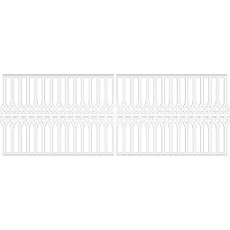 Ekena Millwork - WPKPCRP - Cedar Park PVC Fretwork Wainscot Wall Panel