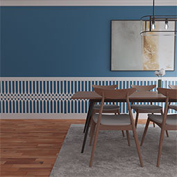 Ekena Millwork - WPKPCRP - Cedar Park PVC Fretwork Wainscot Wall Panel