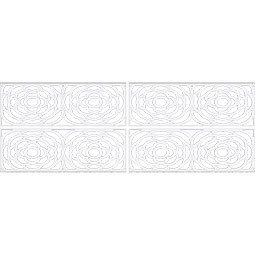 Ekena Millwork - WPKPEBP - Edinburg PVC Fretwork Wainscot Wall Panel