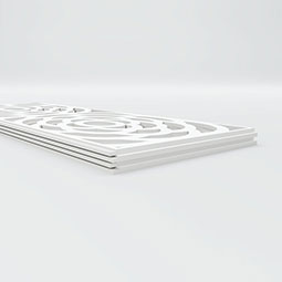 Ekena Millwork - WPKPEBP - Edinburg PVC Fretwork Wainscot Wall Panel