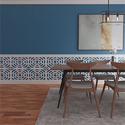 Ekena Millwork - WPKPEBP - Edinburg PVC Fretwork Wainscot Wall Panel