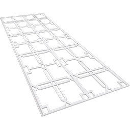 Ekena Millwork - WPKPEWD - Englewood PVC Fretwork Wainscot Wall Panel