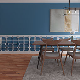 Ekena Millwork - WPKPEWD - Englewood PVC Fretwork Wainscot Wall Panel