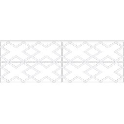 Ekena Millwork - WPKPFLR - Fowler PVC Fretwork Wainscot Wall Panel