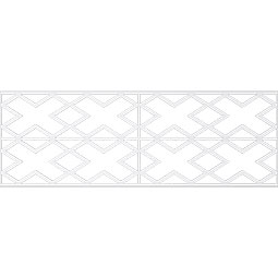 Ekena Millwork - WPKPFLR - Fowler PVC Fretwork Wainscot Wall Panel