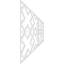 Ekena Millwork - WPKPFLR - Fowler PVC Fretwork Wainscot Wall Panel