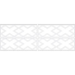 Ekena Millwork - WPKPFLR - Fowler PVC Fretwork Wainscot Wall Panel