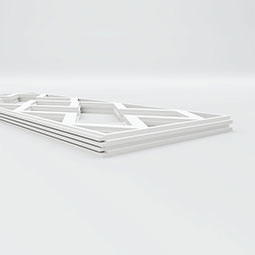 Ekena Millwork - WPKPFLR - Fowler PVC Fretwork Wainscot Wall Panel