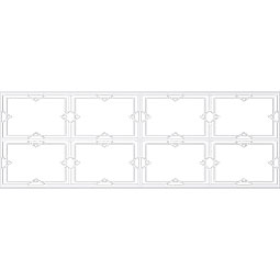 Ekena Millwork - WPKPFMG - Fleming PVC Fretwork Wainscot Wall Panel