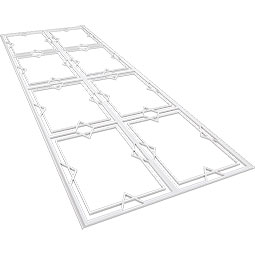 Ekena Millwork - WPKPFMG - Fleming PVC Fretwork Wainscot Wall Panel