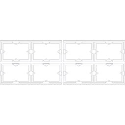 Ekena Millwork - WPKPFMG - Fleming PVC Fretwork Wainscot Wall Panel