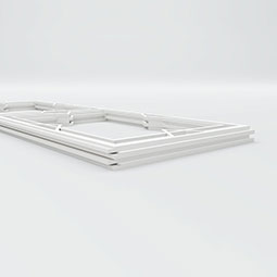 Ekena Millwork - WPKPFMG - Fleming PVC Fretwork Wainscot Wall Panel