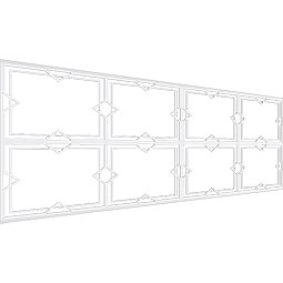 Ekena Millwork - WPKPFMG - Fleming PVC Fretwork Wainscot Wall Panel