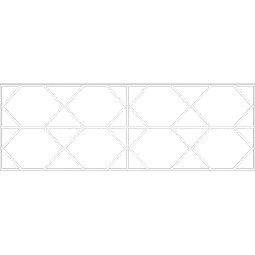 Ekena Millwork - WPKPFSR - Fraser PVC Fretwork Wainscot Wall Panel