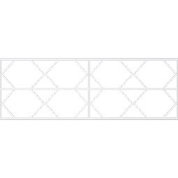 Ekena Millwork - WPKPFSR - Fraser PVC Fretwork Wainscot Wall Panel