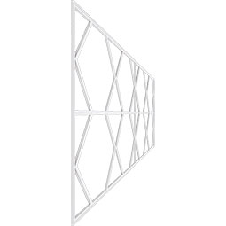 Ekena Millwork - WPKPFSR - Fraser PVC Fretwork Wainscot Wall Panel