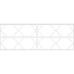 Ekena Millwork - WPKPFSR - Fraser PVC Fretwork Wainscot Wall Panel