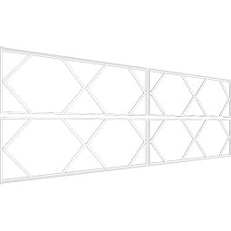 Ekena Millwork - WPKPFSR - Fraser PVC Fretwork Wainscot Wall Panel