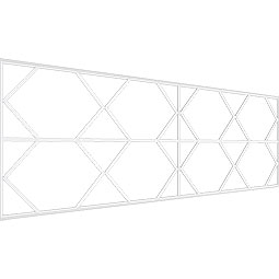 Ekena Millwork - WPKPFSR - Fraser PVC Fretwork Wainscot Wall Panel
