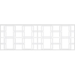 Ekena Millwork - WPKPGBY - Granby PVC Fretwork Wainscot Wall Panel