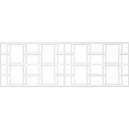 Ekena Millwork - WPKPGBY - Granby PVC Fretwork Wainscot Wall Panel