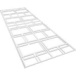 Ekena Millwork - WPKPGBY - Granby PVC Fretwork Wainscot Wall Panel