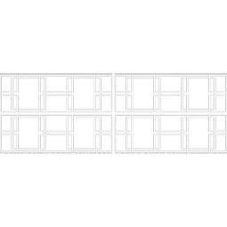 Ekena Millwork - WPKPGBY - Granby PVC Fretwork Wainscot Wall Panel