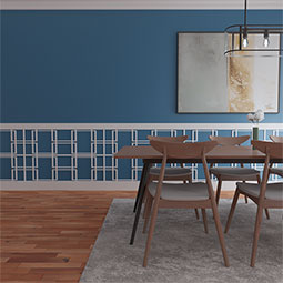 Ekena Millwork - WPKPGBY - Granby PVC Fretwork Wainscot Wall Panel