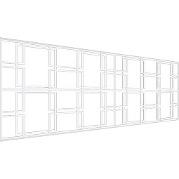 Ekena Millwork - WPKPGBY - Granby PVC Fretwork Wainscot Wall Panel